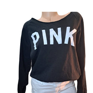 PINK Size S Victoria’s Secret wide neck sweatshirt